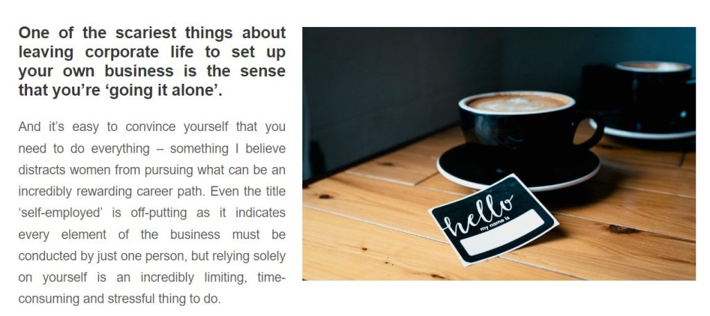 clip from online article about the five networks you need post corporate career
